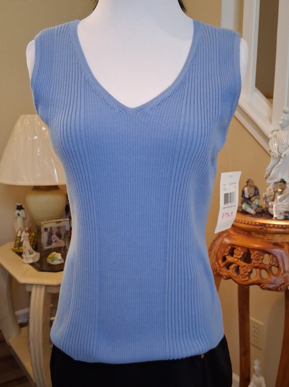 Villagar By Liz Claiborne Blue Petite M
